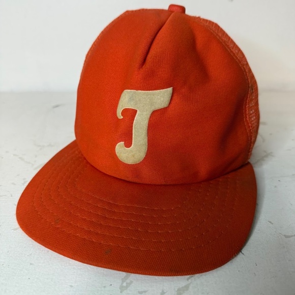 Vintage 70s 80s New Era Tennessee Vols TN Volunteers Orange White Baseball Hat - Picture 1 of 11